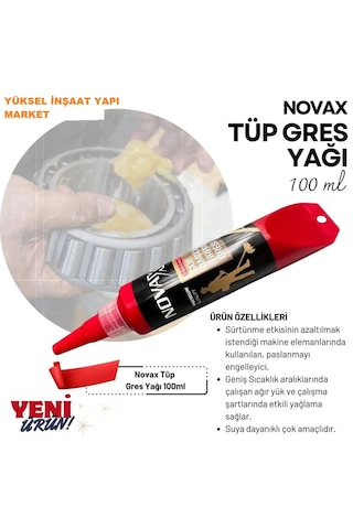 Novax -30/+130 Dereceye Dayanıklı Çok Amaçlı Gres 100 ML