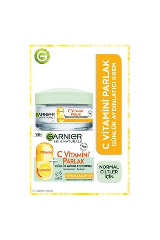 Garnier C Vitamini Süper Aydınlatıcı Gece Serumu 30 ML + C Vitamini Parlak Günlük Aydınlatıcı Krem 50 ML