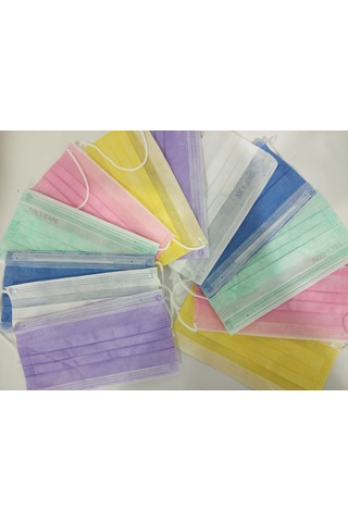 Make Soly Care 3 Katlı Renkli Burun Telli 2 Kutu 100 Adet