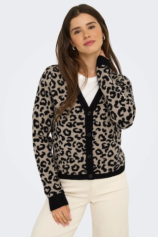 Only Kadın Onlleo V Yaka Desenli Örme Hırka 15349819 Siyah Siyah