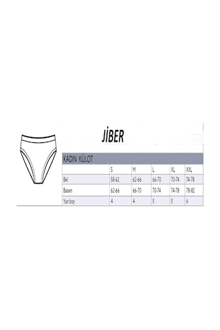 Jiber Kadın Lazer Kesim Pamuklu Likralı Külot 610 - 12 Adet Ten