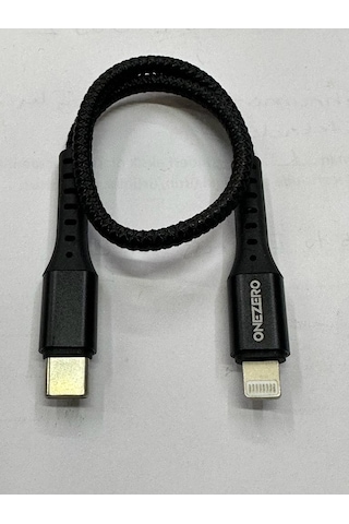 Kısa Typec Apple iPhone Uyumlu Kablo Type c Lightning 28 Cm