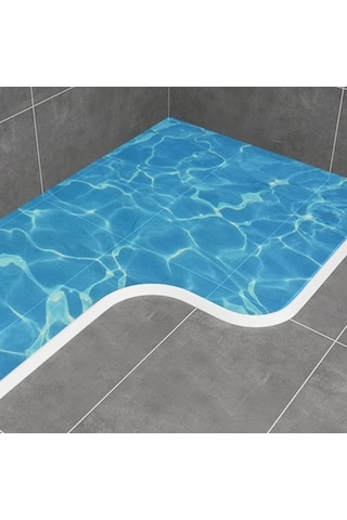 Şeffaf Banyo Tutma Su Bariyeri Şeridi Kuru Ve Islak Ayırma Silikon Conta Şeridi 200 Cm Şeffaf