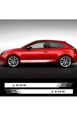 Seat Leon Yazılı Kesikli Sticker Etiket Modeli