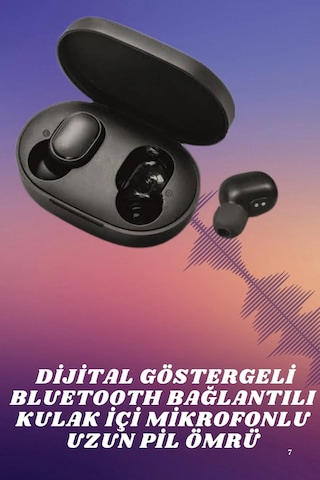 Kablosuz Tws Kulaklık Kulak İçi Mikrofonlu Bleuetooth Kulaklık Yüksek Ses Kaliteli Çok Renkli 90025040