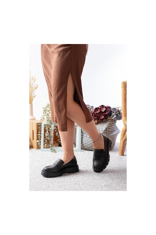 Asmi Shoes Kadın Mira Loafer Günlük Ayakkabı Siyah Siyah