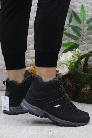 Lumberjack Flake Hi Kürklü Orijinal Ürün Su Geçirmez Waterproof Outdoor Bot Siyah