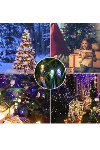 100m Rgb Led Işıklandırma Noel Işıkları-ağaç Süsleme Yılbaşı Süs Çok Renkli