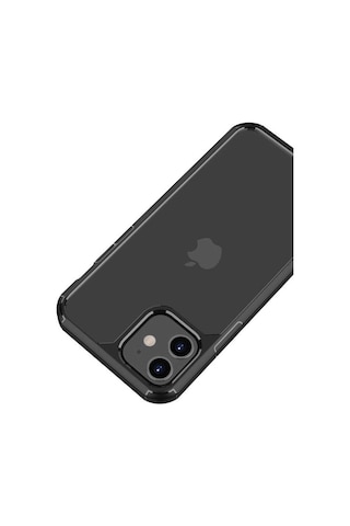 Apple Uyumlu iPhone 12 Kılıf Zore Roll Kapak Siyah