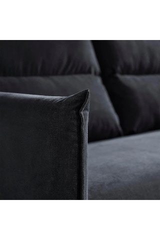 Ikea Mavi Lüks Kanepe - Uzanma Koltuklu 4'lü Kanepe