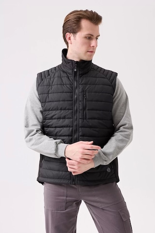 Erkek Kışlık Şişme Yelek Hafif Ve Sıcak Nepeta Bomber Suya Siyah