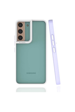 Zore Galaxy Uyumlu S22 Plus Kılıf Msra Mima Kapak - Lila Lila