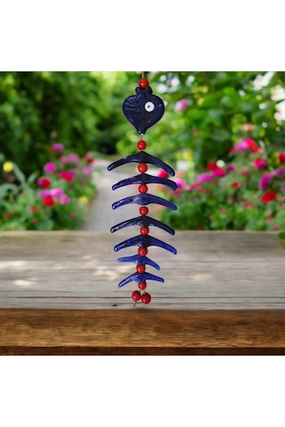 Cam Nazar Boncuk Balık Duvar Süsü Balkon Süsü Bahçe Süsü 68