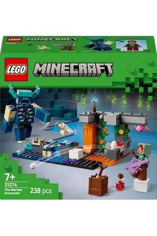 LEGO® Minecraft® Bekçi Karşılaşması 21274 - 7 Yaş ve Üzeri Çocuklar için Video Oyunu Temalı, Koleksiyonluk Oyuncak Yapım seti (238P)