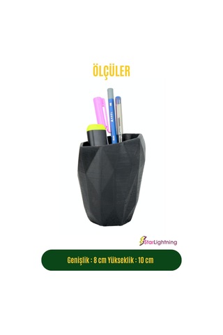 Kalemlik Siyah Renk Masa Kalemliği Organizer Kalemlik Model 2 Çok REnkli