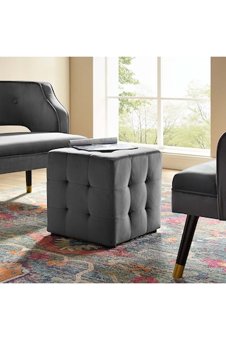 Deccostil Kare Puf Dikişli 45 x 45 Cm