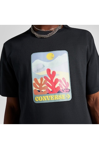 Converse Colorful Sunrise Erkek Siyah T-shirt