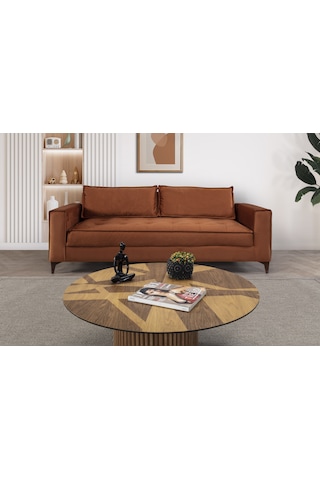 Cosmo Üçlü Koltuk Turuncu