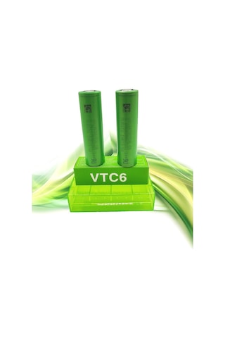 Sony Vtc6 18650 3.7V 3000 Mah Li-Ion Şarjlı Pil 2 Adet Pil Kabı