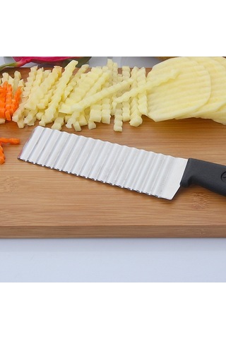 Cbtx Paslanmaz Çelik Dalga Bıçak Profesyonel Patates Kesme Makinesi