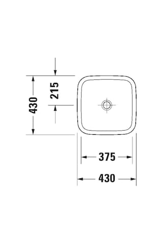 Duravit - Durastyle Çanak Lavabo 43 Cm Beyaz - 0349430000- Beyaz