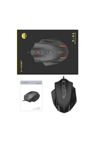 X41 Rgb Oyuncu Mouse 12400 Dpı Kablolu Gaming Mouse 11 Tuşlu Standart