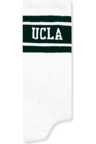 Ucla Calzada 3'lü Beyaz Uzun Jakarlı Pamuk Standard Fit Unisex Çorap
