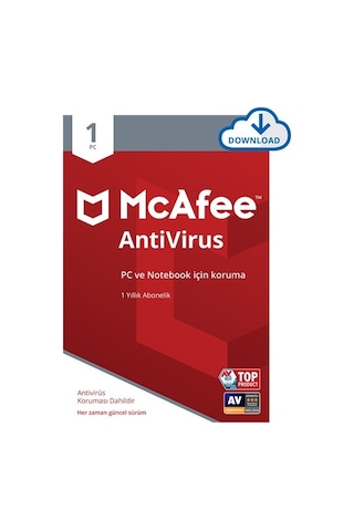 Mcafee Antivirus 1 Cihaz Windows