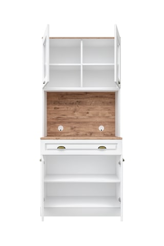 Gözde 2 Kapaklı Kahve Köşesi 93 Cm Mdf Led Aydınlatmalı
