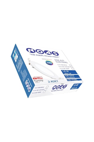 Noas 18W Sıva Altı Slim Led Panel 2 Adet Günışığı YL10-1801