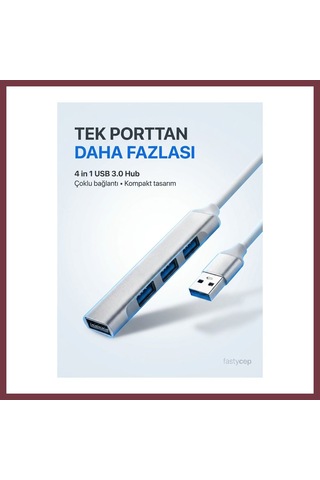 Storeşahin Ekd-uh60, Usb3.0 To 3xusb 2.0, 1xusb 3.0, Metal, Usb Hub Shn0720
