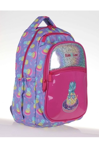 Kaukko Kids&Love Lila-Pembe Ananas Rugan İlkokul Sırt Çantası