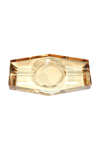 Premiumquality Gold Şeffaf Kristal İkili Puro Küllüğü - Tr9743