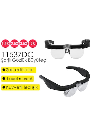 Texta 11537dc Şarj Edilebilir Ledli Gözlük Büyüteç