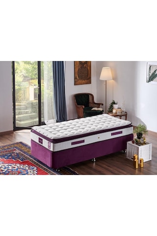 Nironyatak Niron Purple 90X200 Tek Kişilik Pedli Yatak Full Ortopedik Yaylı