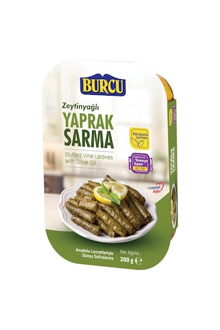 Burcu Yaprak Sarma Ve Kuru Patlıcan Dolma 200 Gr 4 Lü Paket