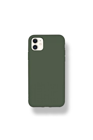 Apple Uyumlu iPhone 11 Kılıf Yumuşak Silikon İçi Kadife Lansman Kapak . Haki