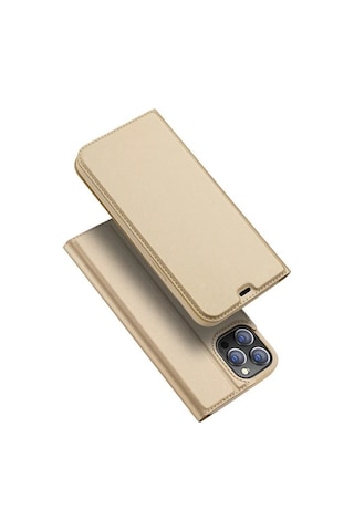 Dux Ducis İphone 12 Pro Max Kılıf Kapaklı Flip Cover Kılıf Skin Pro Series Kılıf- 5775 Çok Renkli