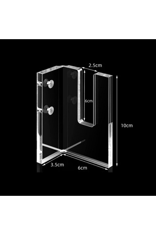Sones 2 Çift Yx028-2 Kaykay Duvara Monteli Ekran Tutucu Şeffaf