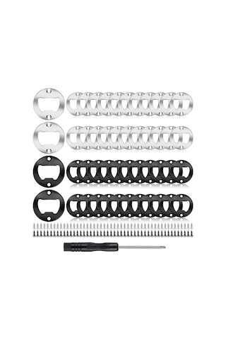 Gatherco Şişe Açacağı Eklenti Kitleri Yuvarlak Kendin Yap Şişe Açacağı Donanım Kiti Kendin Yap Bira Açacağı Yuvarlak Kendin Yap Şişe Açacağı, Siyah+gümüş Diğer