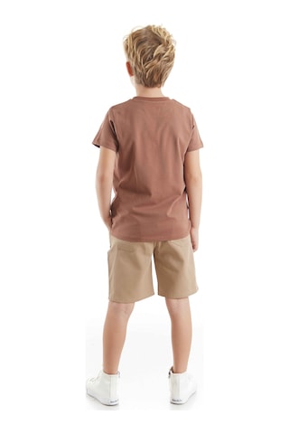 Denokids Mshb&g Jeep Mood Erkek Çocuk T-shirt Gabardin Şort Takım Çok Renkli