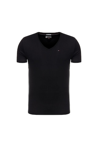 Tommy Jeans Erkek Original Jersey V Neck Siyah T-shirt Dm0dm04410-7307 Black