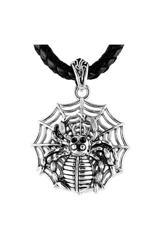 Btak00646 K5 Tarantula Web Örümcek Ve Ağ Tasarım Kolye Çok Renkli