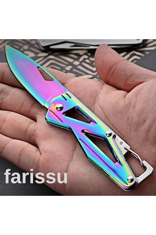 Alaska Mini Gökkuşağı Katlanır Çakı - Ultra Kompakt, Şık Ve Çok Amaçlı Cep Bıçağı Çok Renkli