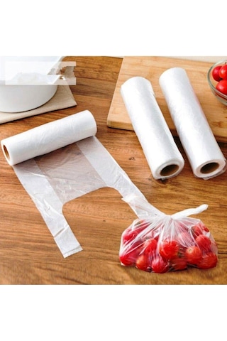 Rulo Poşet Hışır Market Manav Poşeti 200 Adet Küçük Boy