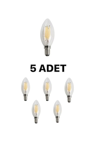 Cata Ct-4063 Edison Led Buji Ampul 7w Günışığı Sarı - 5 Li Paket Cata Ct-4063 Edison Led Buji Ampul 7w Günışığı Sarı - 5 Li Paket