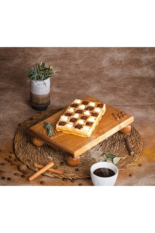 Ustwood Risus Top Ayaklı 17x30 Cm Ahşap Dikdörtgen Pasta Sunum