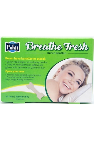 Pufai Breathe Fresh Burun Bandı Standart Boy 10'lu