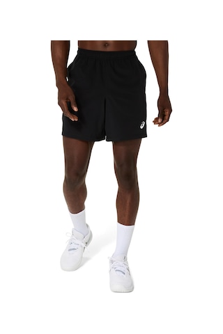 Asics Court 7ın Short Erkek Black/pure Silver Şort 2041a344-001 Black/pure Silver