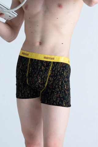 Mercan Desenli Boxer 'tetris' Baskılı Pamuklu Erkek Boxer
